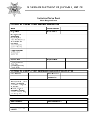 Document preview: Data Request Form - Institutional Review Board - Florida