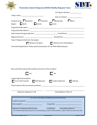Document preview: Attachment 2 Protective Action Response (Par) Fidelity Request Form - Florida