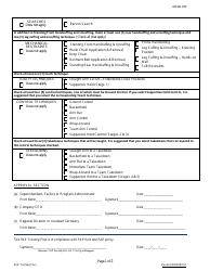 DJJ Form ADSD-010 Protective Action Response Training Plan - Florida, Page 2