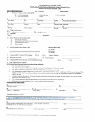 Document preview: Florida Safe Families Network (Fsfn) Security and Access Request Form - Florida