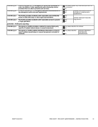 Prea Audit - Pre-audit Questionnaire Form - Juvenile Facilities - Florida, Page 14