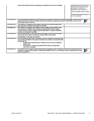 Prea Audit - Pre-audit Questionnaire Form - Juvenile Facilities - Florida, Page 17
