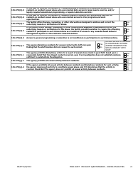 Prea Audit - Pre-audit Questionnaire Form - Juvenile Facilities - Florida, Page 21