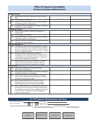 Office of Program Accountability Technical Assistance Referral Form - Florida, Page 2