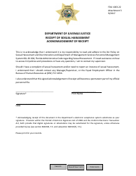 Document preview: Acknowledgement of Receipt - Receipt of Sexual Harassment - Florida