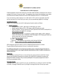 Document preview: Health Benefits for Ops Employees - Florida