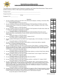 Public Records Disclosure Exemption Questionnaire Form - Florida
