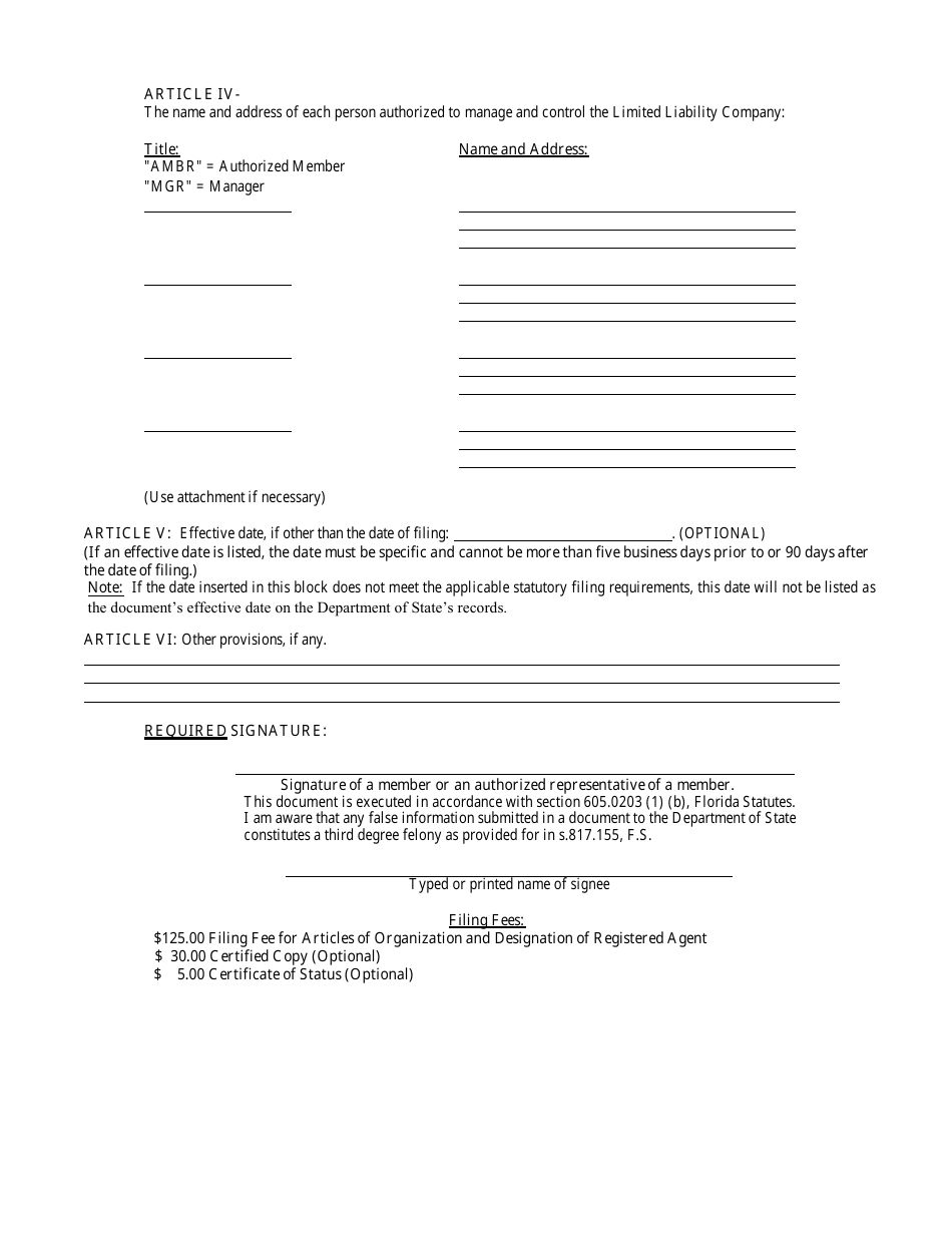 Form CR2E047 Download Fillable PDF or Fill Online Articles of