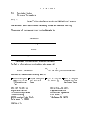Form CR2E030 Certificate of Limited Partnership for Florida Limited Partnership or Limited Liability Limited Partnership - Florida, Page 2