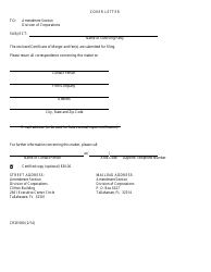 Form CR2E080 Articles of Merger for Florida Limited Liability Company - Florida, Page 2