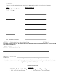 Form CR2E143 &quot;Articles of Domestication&quot; - Florida, Page 6
