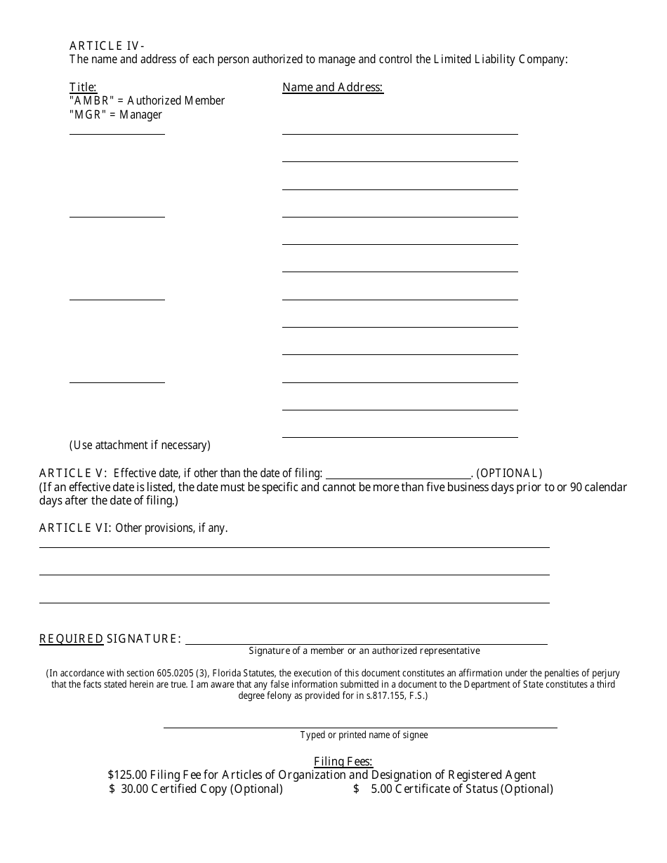 Form CR2E143 Articles of Domestication - Florida, Page 6