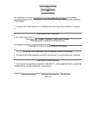 Form CR2E117 &quot;Certificate of Conversion - Other Organization Into Florida Partnership&quot; - Florida, Page 3