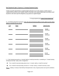 Form INHS54 Certificate of Amendment to Certificate of Limited Partnership - Florida, Page 4