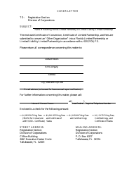 Form CR2E112 Certificate of Conversion for Other Business Organization Into Florida Limited Partnership or Limited Liability Limited Partnership - Florida, Page 2