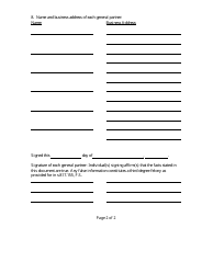 Form CR2E112 Certificate of Conversion for Other Business Organization Into Florida Limited Partnership or Limited Liability Limited Partnership - Florida, Page 6