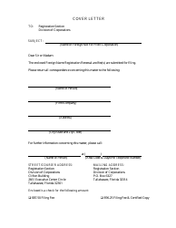 Renewal Application for a Foreign Name Registration for Foreign Not for Profit Corporation - Florida, Page 2