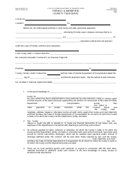 Document preview: Form 21-A (MODIFIED) (700-050-22) Surety Takeover - Florida