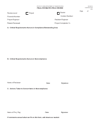 Document preview: Form 700-050-36 Final Estimates Field Review - Florida