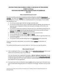 Form 12.901(A) Petition for Simplified Dissolution of Marriage - Florida
