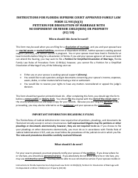 Document preview: Form 12.901(B)(3) Petition for Dissolution of Marriage With No Dependent or Minor Child(Ren) or Property - Florida