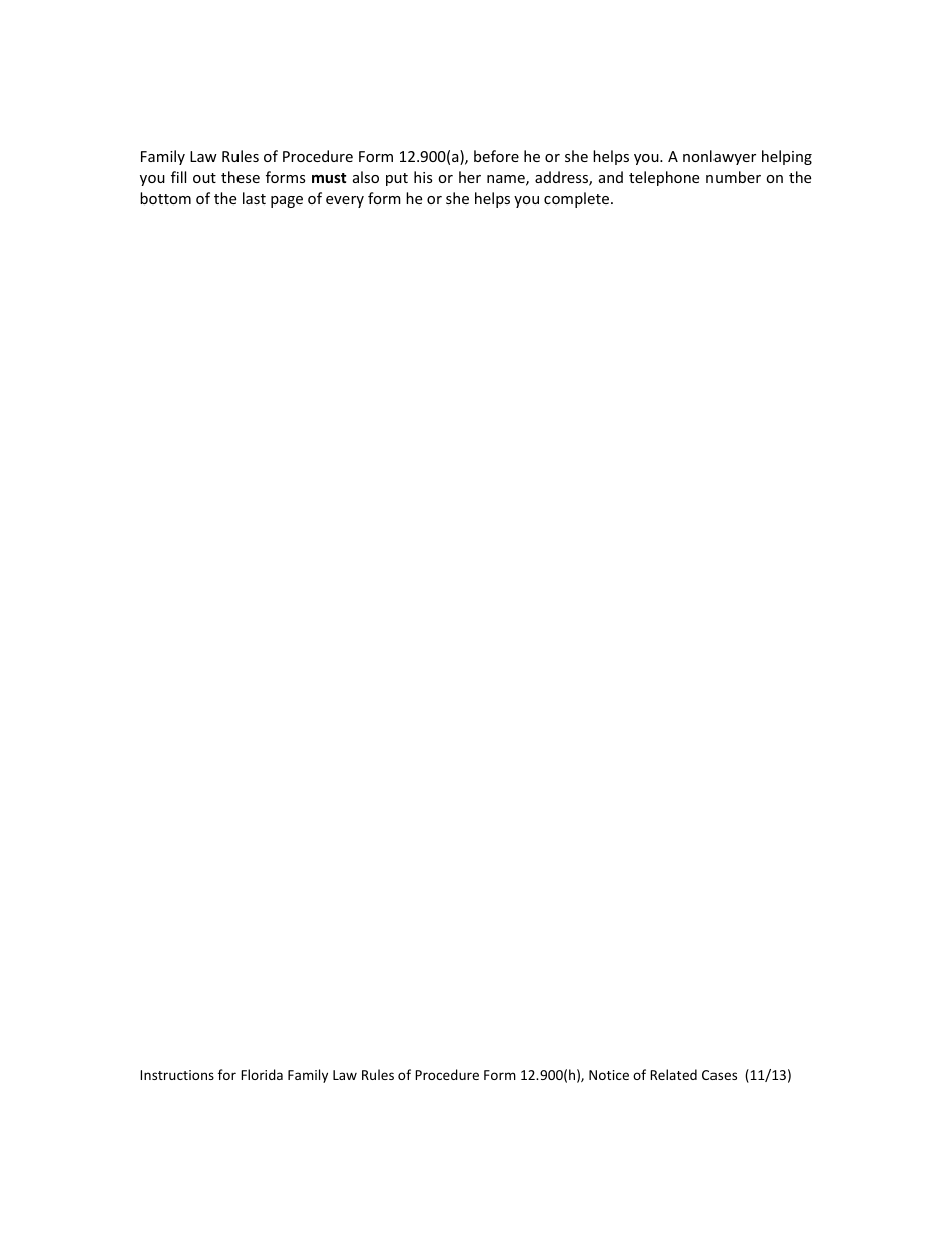Form 12.900(H) Notice of Related Cases - Florida, Page 2