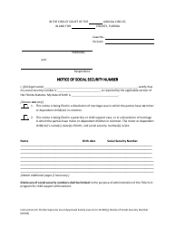 Form 12.902(J) Notice of Social Security Number - Florida, Page 3