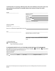 Form 12.902(J) Notice of Social Security Number - Florida, Page 4