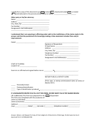Form 12.903(A) &quot;Answer, Waiver, and Request for Copy of Final Judgment of Dissolution of Marriage&quot; - Florida, Page 6