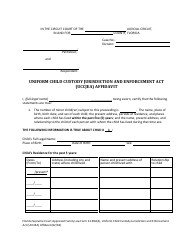 Form 12.902(D) &quot;Uniform Child Custody Jurisdiction and Enforcement Act (Uccjea) Affidavit&quot; - Florida, Page 3