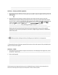 Form 12.903(C)(2) &quot;Answer to Petition and Counterpetition for Dissolution of Marriage With Property but No Dependent or Minor Child(Ren)&quot; - Florida, Page 7