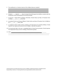 Form 12.905(A) Supplemental Petition to Modify Parental Responsibility, Visitation or Parenting Plan/Time-Sharing Schedule and Other Relief - Florida, Page 7