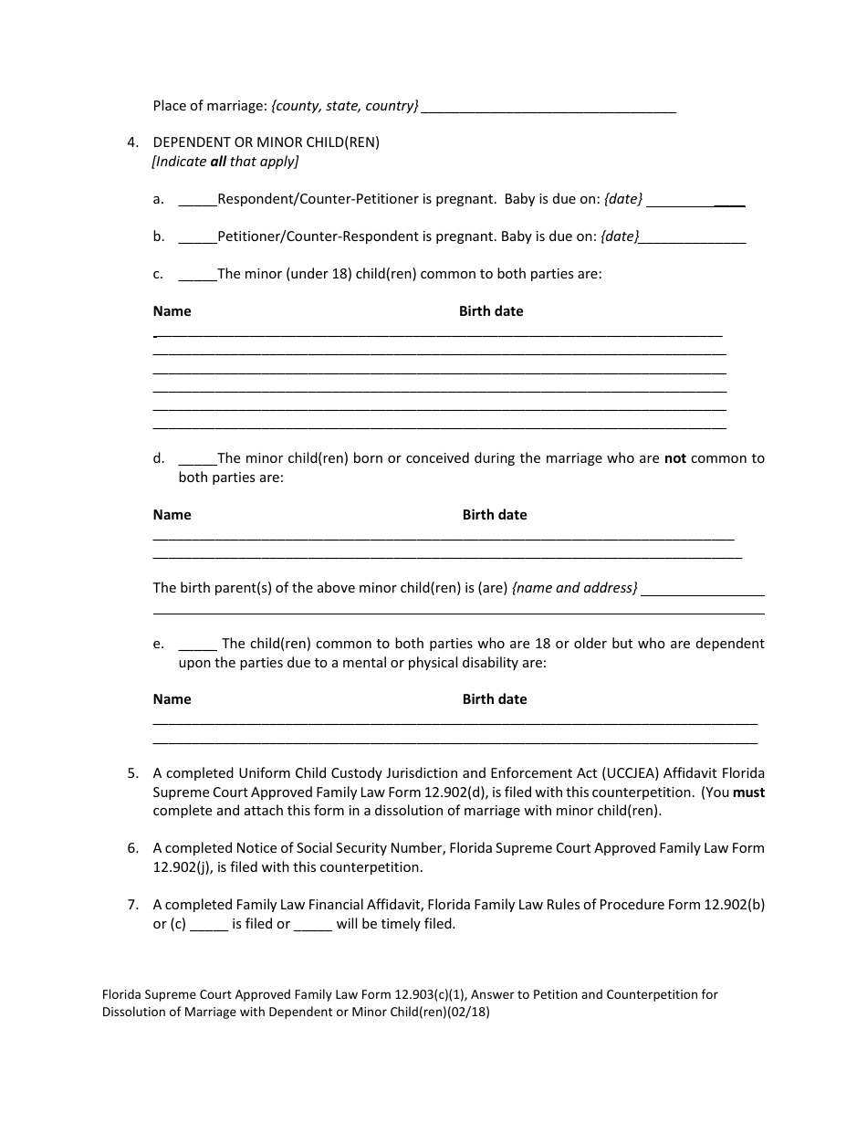 Form 12.903(C)(1) - Fill Out, Sign Online and Download Printable PDF ...