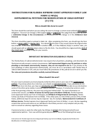 Document preview: Form 12.905(B) Supplemental Petition for Modification of Child Support - Florida