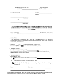 Form 12.904(A)(2) &quot;Petition for Support and Parenting Plan Unconnected With Dissolution of Marriage With Dependent or Minor Child(Ren)&quot; - Florida, Page 6