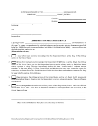 Form 12.912(B) Affidavit of Military Service - Florida, Page 3