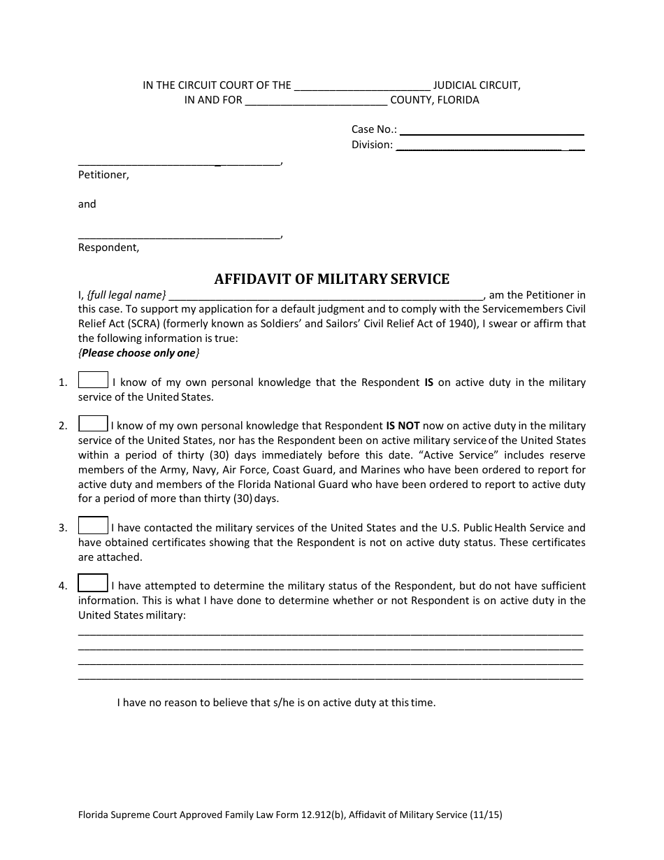 Form 12.912(B) - Fill Out, Sign Online And Download Fillable PDF ...