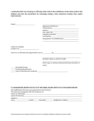 Form 12.912(B) Affidavit of Military Service - Florida, Page 4