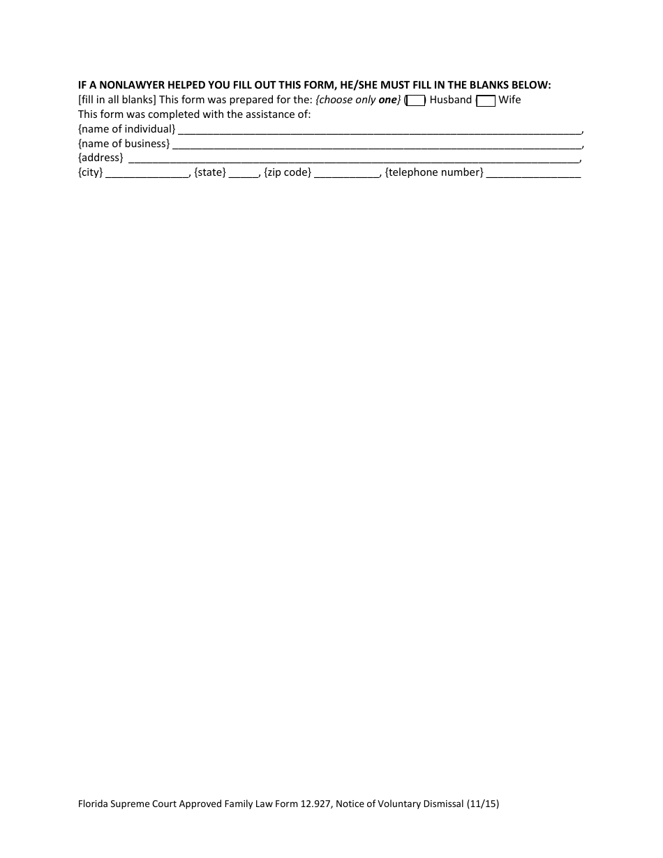 Form 12.927 - Fill Out, Sign Online and Download Fillable PDF, Florida ...