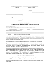 Form 12.921 Notice of Hearing (Child Support Enforcement Hearing Officer) - Florida, Page 3