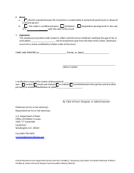 Form 12.941(C) Temporary Injunction to Prevent Removal of Minor Child(Ren) and/or Denial of Passport Services (After Notice) - Florida, Page 2