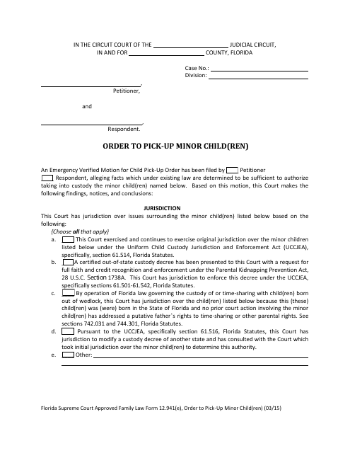 Form 12.941(E)  Printable Pdf