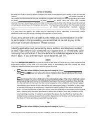Form 12.941(E) Order to Pick-Up Minor Child(Ren) - Florida, Page 2