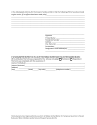Form 12.941(A) Verified Motion for Temporary Injunction to Prevent Removal of Minor Child(Ren) and/or Denial of Passport Services - Florida, Page 7