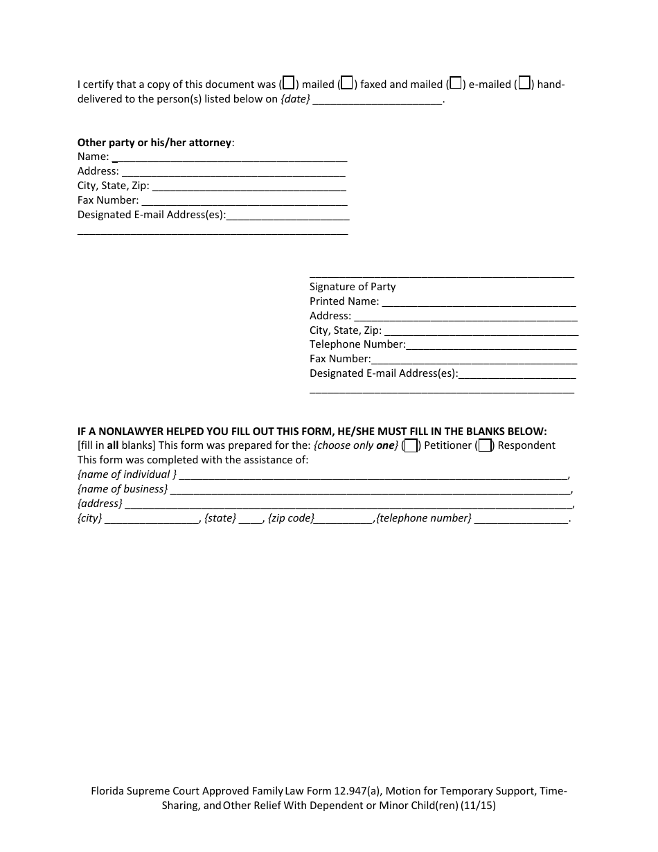 Form 12.947(A) - Fill Out, Sign Online and Download Fillable PDF ...