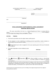 Document preview: Form 12.950(J) Final Judgment/Supplemental Final Judgment Denying Relocation - Florida