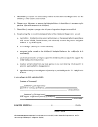 Form 12.951(B) Order Disestablishing Paternity and/or Terminating Child Support Obligation - Florida, Page 2