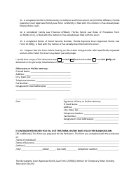Form 12.950(E) &quot;Motion for Temporary Order Granting Relocation&quot; - Florida, Page 6