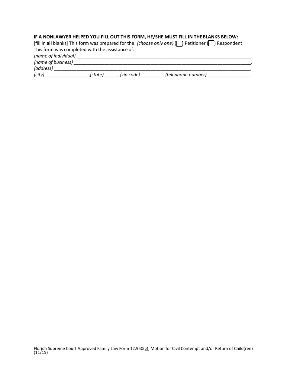 Form 12.950(G) - Fill Out, Sign Online and Download Fillable PDF ...