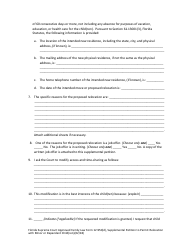 Form 12.950(D) Supplemental Petition to Permit Relocation With Minor Child(Ren) - Florida, Page 7